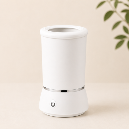 Automatic paw cleaner in white color